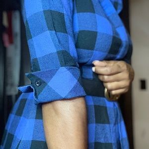 Jessica Simpson Collared checkered dress